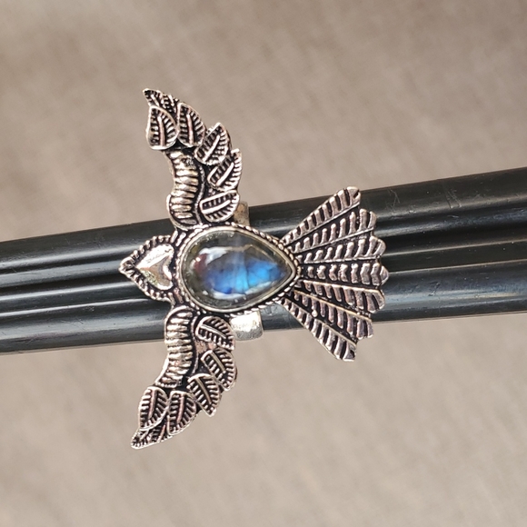 New Labradorite 925 Silver Mystic Ring. - Picture 5 of 7